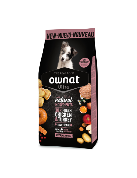 OWNAT Perro ULTRA SUPERPREMIUM MEDIUM JUNIOR 3 kg